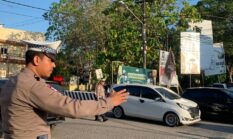 Sat Lantas Polres Bone Intensifkan Pengaturan Lalu Lintas Sore, Jaga Kamseltibcar Lantas