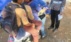 Bonceng Anak Tanpa Pakai Helm, Satlantas Polres Bone Tindak Pengendara