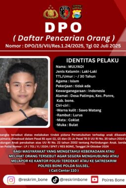 Unit Resmob Polres Bone Tangkap Pelaku DPO Kasus Persetubuhan Anak di Bawah Umur