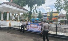 Satlantas Polres Bone Pasang Spanduk Sasaran Prioritas Ops Zebra 2025