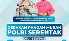 Polres Bone Gelar Gerakan Pangan Murah Serentak, Hadirkan Bahan Pokok Harga Terjangkau untuk Masyarakat