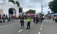 Satlantas Polres Bone Laksanakan PAM Jalur Kunjungan Kapolda Sulsel