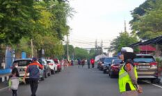 Personel Satlantas Polres Bone Lakukan Pam Car Free Day