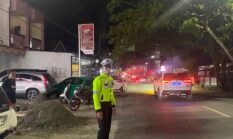 Tumpahan Oli di Jalan MT Haryono, Polantas Bone Turun Pengaturan Lalu Lintas