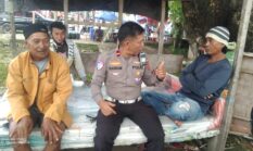 Edukasi Kamseltibcarlantas, Satlantas Polres Bone Gelar Polantas Menyapa Bersama Tukang Ojek