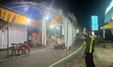 Sigap, Satlantas Polres Bone Tertibkan Tenda Pernikahan Tutup Badan Jalan 