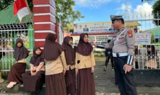 Polantas Menyapa Mappatabe: Satlantas Polres Bone Edukasi Pelajar SD Tertib Berlalu Lintas