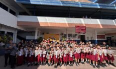 Polantas Bone Edukasi Tertib Berlalu Lintas kepada Siswa SD Kristen Kalam Kudus