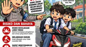 Kasat Lantas Polres Bone: Anak Dibawah Umur Jangan Berkendara, Ini Resiko Dan Bahayanya