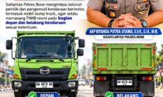 Jangan Sampai Kena Tindak, Kasat Lantas Polres Bone: Pasang TNKB Harus Sesuai Aturan