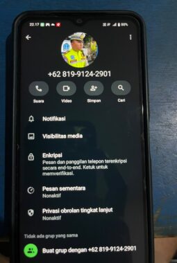 Waspada Penipuan! Nomor Palsu Catut Nama Kasat Lantas Polres Bone Gentayangan