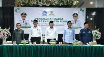 Wabup Bone Hadiri Penyaluran Zakat BAZNAS, Total Bantuan Januari-Oktober Capai Rp302,6 Juta