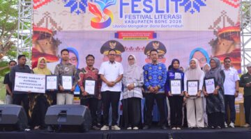 Wabup Bone Tutup Festival Literasi 2026, Dorong Desa Perkuat Budaya Membaca